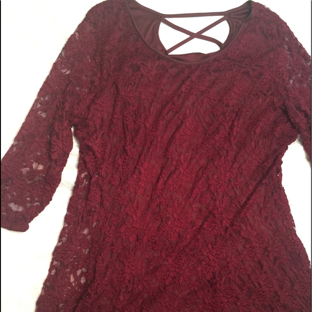 Maurice’s Maroon dress Size 2